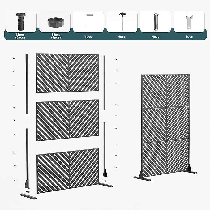 Casaphoria Metal Privacy Screen Outdoor - Image 9
