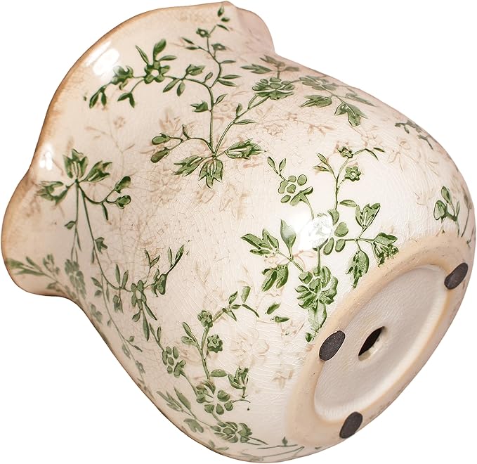 Vintage Ceramic 6.11'' Plant Pots, Decorative Vase - Image 3