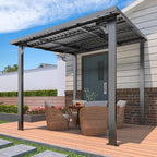 AECOJOY 8x8 Hardtop Gazebo Outdoor Pergola, Small Heavy Duty Lean to Metal - Image 6