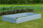 2 Pack 8x4x1FT Galvanized Raised Garden Bed Kit, Outdoor Metal Planter Box - Image 2