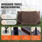 VEVOR Pop Up Gazebo Screen Tent 6 Sided Canopy Sun Shelter - Image 3