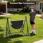 2-in-1 Hammock & Swing Chair for Teens – Adjustable Folding Chair - Image 3