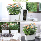 Window Box Planter 6 Pcs, 12.1 Inches Self Watering Plant Pots Rectangle Flower - Image 5