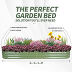 1MORE Galvanized Raised Garden Bed- Planter Garden Boxes Outdoor, Raised Beds - Image 5