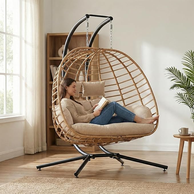 SWITTE Double Hanging Egg Chair - Image 7