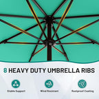 AreShark 9 FT Patio Umbrella for Outdoor, Outdoor Umbrella - Image 3