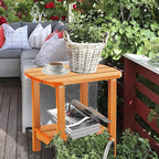 LZRS Double Adirondack Side Table, Outdoor Side Tables, End Tables - Image 7