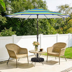 MEWAY 9ft Patio Umbrella Outdoor Table Umbrellas - Image 2