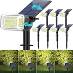 102 LEDs Solar Spot Lights Outdoor, Solar Spotlights Waterproof IP65, by KIPEINI