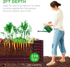 Best Choice Products 8x2x2ft Raised Outdoor Metal Garden Bed, Deep Root Box - Image 4