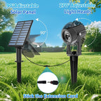 T-SUNUS Solar Spot Lights Blue Metal Outdoor Christmas Spotlights - Image 4