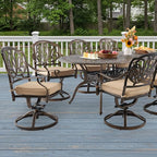 9-Piece Cast Aluminum Patio Furniture, Outdoor Dining Sets - Image 2