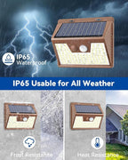 Peasur Solar Lights Outdoor Motion Sensor, Ultra-Bright 3 Mode Fence Security - Image 5
