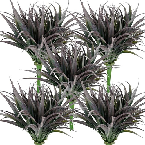32 Pcs Artificial Grass Fake Plants 17.3in Outdoor Plants UV Resistant Faux by Phliofd