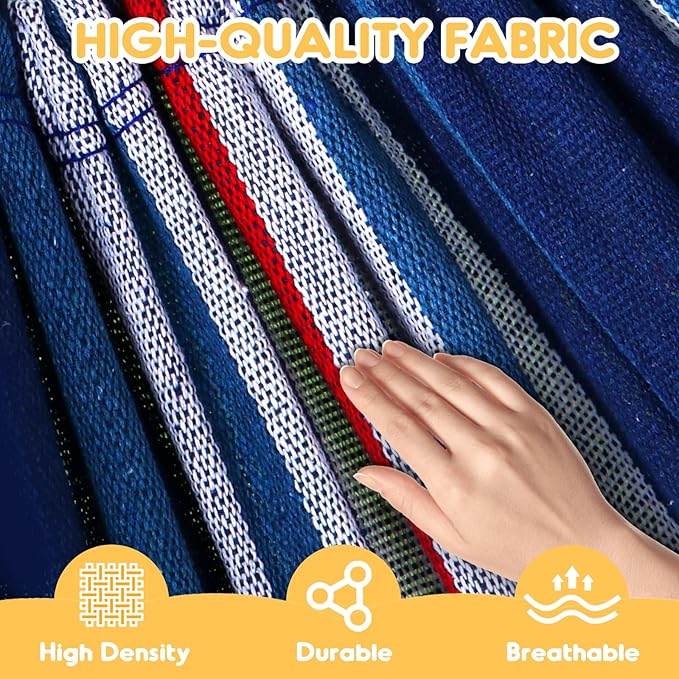 ANYOO Cotton Hammock Portable Camping Hammocks - Image 3