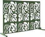 Oakland Living 6 ft. X 4 ft. Green Freestanding Metal Privacy Screen Room - Image 4