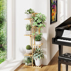 ROSSNY 48 Inch Talll Plant Stand Indoor, 6 Tier 7 Potted Bamboo Plant Stands - Image 4