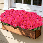 Artificial Geraniums Flowers for Outdoors, 6 Bundles Realistic Silk Fake - Image 6