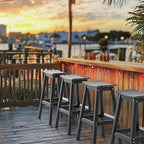 VINGLI 29 Inch Outdoor Bar Stools Set of 4, HDPE Weather Resistant Barstools - Image 2