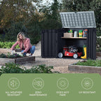Keter Store-It-Out Prime 4.3 x 3.7 ft. Outdoor Resin Storage Shed - Image 5