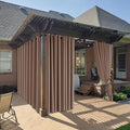 RYB HOME Outdoor Curtains for Patio Waterproof Block Sunlight Thermal Insulated by RYBHOME