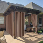 RYB HOME Outdoor Curtains for Patio Waterproof Block Sunlight Thermal Insulated by RYBHOME
