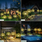 Solar Garden Lights Outdoor Waterproof, 4 Pack Total 480 LED Solar Firework - Image 6