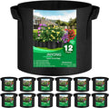 NYONG 12-Pack 20 Gallon Thickened Non-Woven Grow Bags, Aeration Fabric Pots by JNYONG