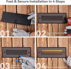 LEONLITE 5W/4W/3W Dimmable 5CCT Low Voltage LED Step Lights Outdoor, 9 Inch - Image 8
