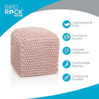 BIRDROCK HOME Buds Pouf Foot Stool Ottoman - Image 4