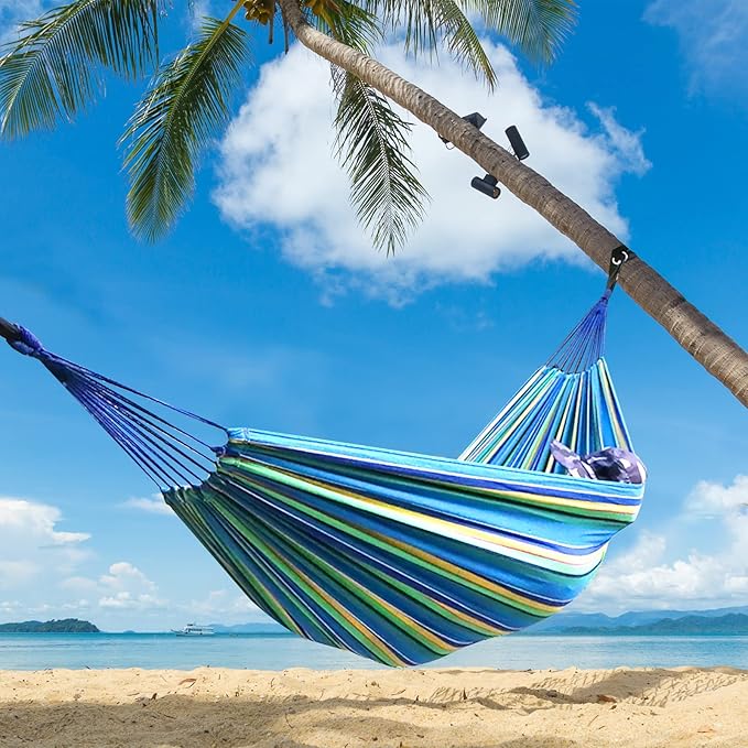 ANYOO Cotton Hammock Portable Camping Hammocks - Image 7