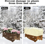 4 Pcs Rectangular Planter Box Cover Freeze Protection, Flower Box Covers Winter - Image 5