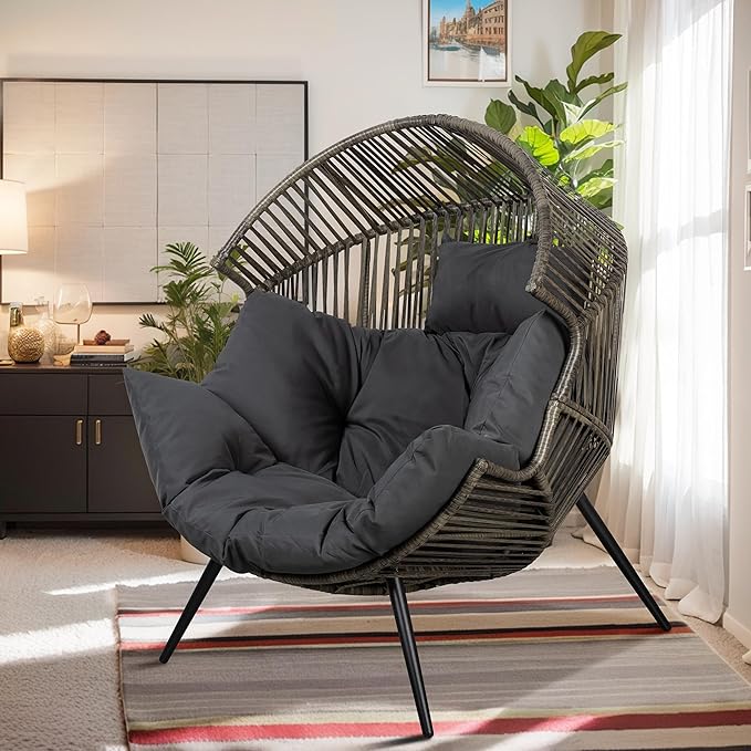 Vongrasig Outdoor Wicker Egg Chair PE Rattan Chair by Vongrasig