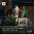 GE LED+ Motion Sensor LED Light Bulbs, PAR38 Outdoor Security Floodlights - Image 5