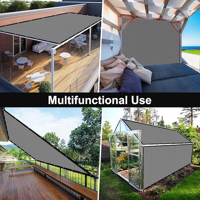 Artpuch 90% Sun Shade Cloth, 3 x 12 FT Pergola Shade Cover Canopy - Image 8