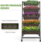 VECELO 5-Tier Vertical Garden Bed, Freestanding Elevated Raised Garden Planter - Image 5