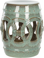 SAFAVIEH Home Collection Double Coin Antique Blue-Green Ceramic Indoor/ Outdoor by SAFAVIEH