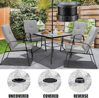 Patio Table Umbrella Hole Ring Plug Cap Set, Yard Parasol Table Hole Cover - Image 6