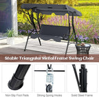Tangkula 3 Person Porch Swing, Patio Swing - Image 7