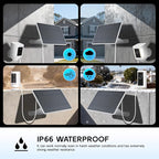 Solar Panel for Ring Camera, 2 Pack 6W Solar Charger Compatible - Image 4