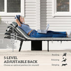 Outsunny Chaise Lounge Chair Outdoor Set of 2, 5-Position Adjustable Outdoor - Image 4