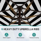 AreShark 7.5FT Patio Umbrella Table Market Umbrella - Image 4