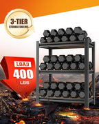 AOAORRG Set of 5 Garage Shelving Heavy Duty Storage Shelves, Metal Adjustable - Image 4