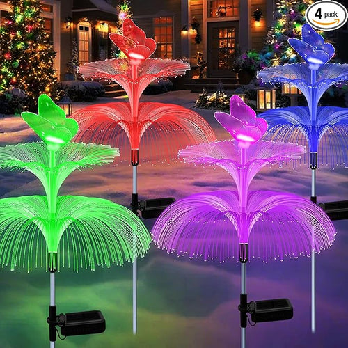 4 Pack Solar Garden Lights, Gardening Birthday Gifts by MRHEPHAESTUS