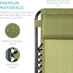 Best Choice Products Set of 2 Adjustable Steel Mesh Zero Gravity Lounge Chair - Image 6