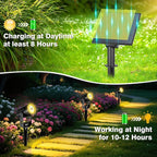 T-SUNUS Christmas Solar Landscape Spotlights Warm White, 2W Garden Spot Lights - Image 4