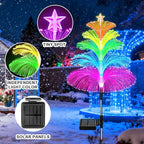 Solar Lights Outdoor Waterproof 7 Colorful Changing Ice Cream Rainbow Jellyfish - Image 7
