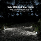 2 Pack Solar Rock Lights, Outdoor Decorative Garden Spotlights - Image 6