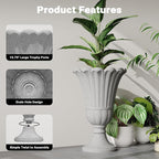 23" Tall Planters for Outdoor Plants Set of 2, Planter - Image 4