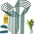 TCBWFY 10 Pack Garden Plant Support Stakes, Plant Supports by TCBWFY